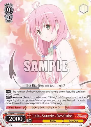 Lala-Satarin-Deviluke (SR) (TL/W37-E056S SR), To Loveru Darkness 2nd — Weiß Schwarz card price