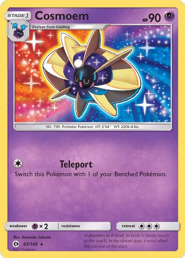 Cosmoem (65/149), SM Base Set — Pokémon card price