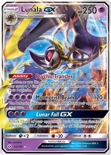 Lunala GX (66/149), SM Base Set — Pokémon card price