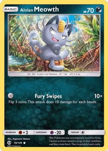 Alolan Meowth (78/149), SM Base Set — Pokémon card price