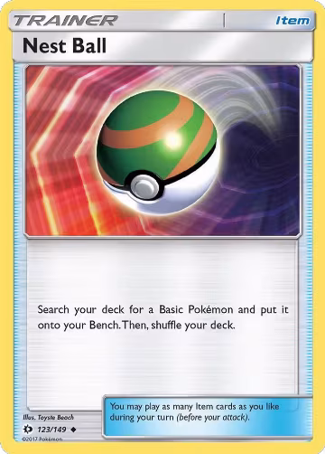 Nest Ball (123/149), SM Base Set — Pokémon card price