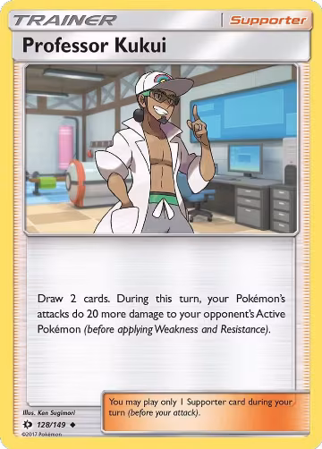 Professor Kukui (128/149), SM Base Set — Pokémon card price
