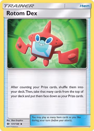Rotom Dex (131/149), SM Base Set — Pokémon card price