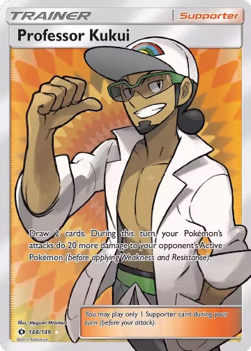Professor Kukui (Full Art) (148/149), SM Base Set — Pokémon card price