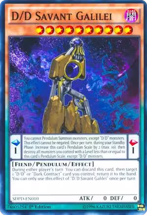 D/D Savant Galilei (SDPD-EN010), Structure Deck: Pendulum Domination — Yu-Gi-Oh! card price
