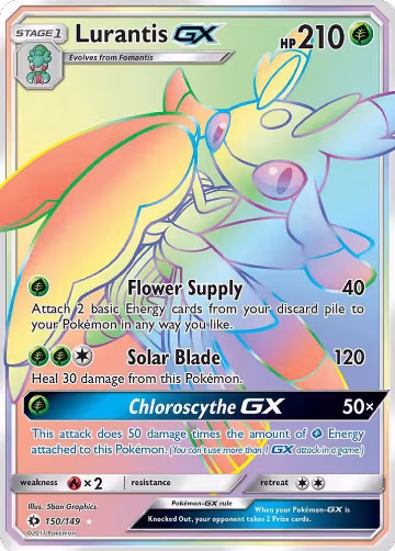 Lurantis GX (Secret) (150/149), SM Base Set — Pokémon card price