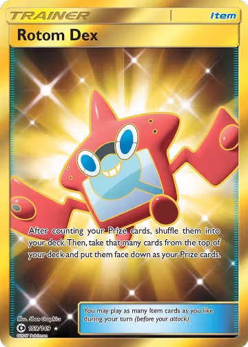 Rotom Dex (Secret) (159/149), SM Base Set — Pokémon card price