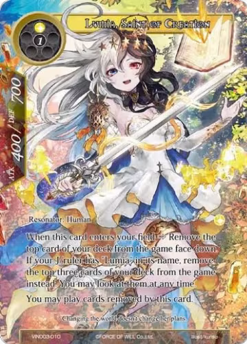 Lumia, Saint of Creation (VIN003-010), Vingolf 3 - Ruler All Stars — Force of Will card price