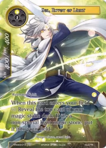 Sol, Envoy of Light (VIN003-013), Vingolf 3 - Ruler All Stars — Force of Will card price
