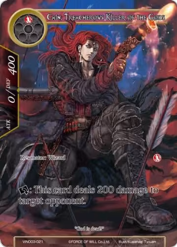 Cain, Treacherous Killer of the Gods (VIN003-021), Vingolf 3 - Ruler All Stars — Force of Will card price