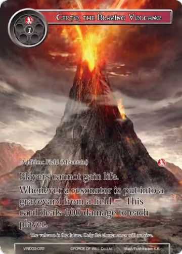 Certo, the Blazing Volcano (VIN003-022), Vingolf 3 - Ruler All Stars — Force of Will card price