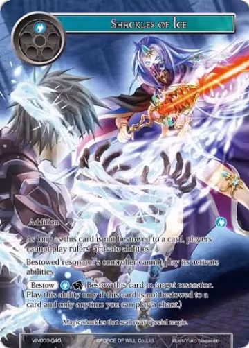 Shackles of Ice (VIN003-040), Vingolf 3 - Ruler All Stars — Force of Will card price