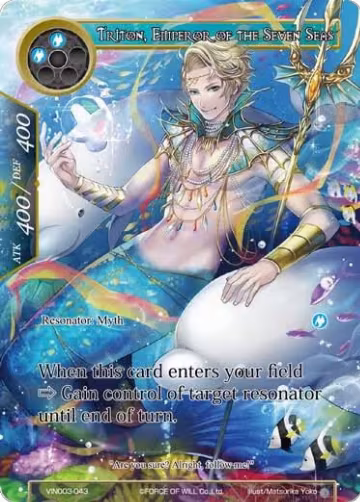 Triton, Emperor of the Seven Seas (VIN003-043), Vingolf 3 - Ruler All Stars — Force of Will card price