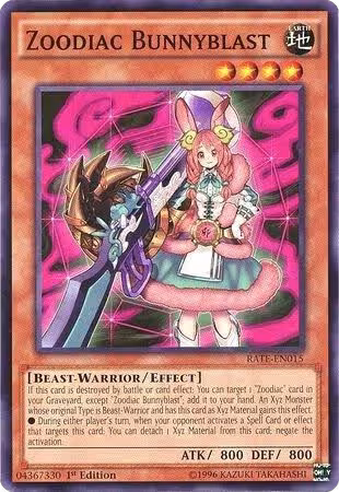 Zoodiac Bunnyblast (RATE-EN015), Raging Tempest — Yu-Gi-Oh! card price