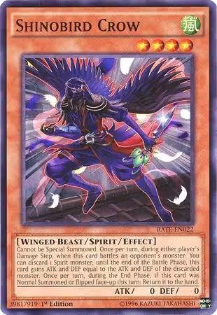 Shinobird Crow (RATE-EN022), Raging Tempest — Yu-Gi-Oh! card price