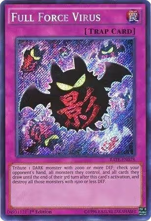 Full Force Virus (RATE-EN078), Raging Tempest — Yu-Gi-Oh! card price