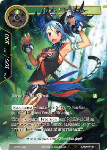 Pricia, Wild Child (VIN003-053) — card price