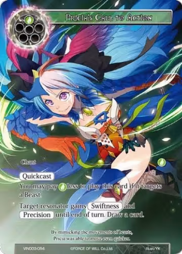 Pricia's Call to Action (VIN003-054), Vingolf 3 - Ruler All Stars — Force of Will card price