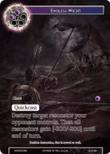 Endless Night (VIN003-066), Vingolf 3 - Ruler All Stars — Force of Will card price