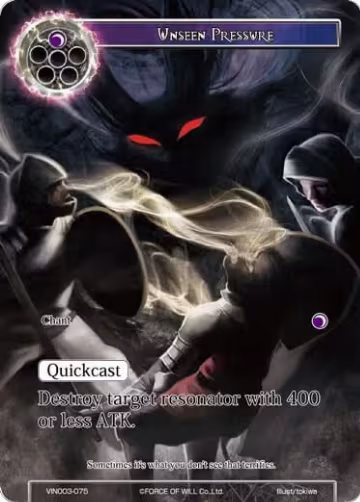 Unseen Pressure (VIN003-075), Vingolf 3 - Ruler All Stars — Force of Will card price