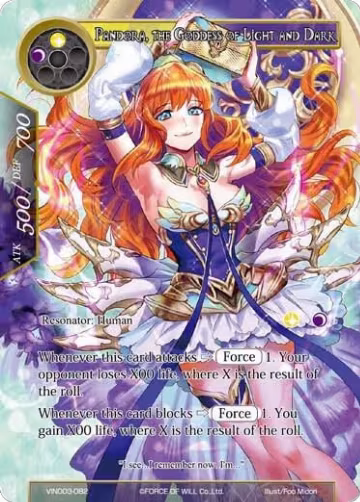Pandora, the Goddess of Light and Dark (VIN003-082), Vingolf 3 - Ruler All Stars — Force of Will card price