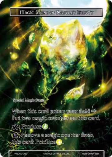 Magic Stone of Nature's Beauty (VIN003-089), Vingolf 3 - Ruler All Stars — Force of Will card price