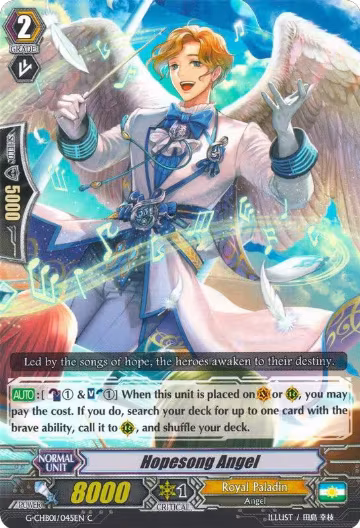 Hopesong Angel (G-CHB01/045EN), G-CHB01: TRY3 NEXT — Vanguard card price