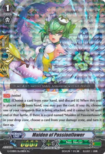 Maiden of Passionflower (G-CHB01/Re:08EN), G-CHB01: TRY3 NEXT — Vanguard card price