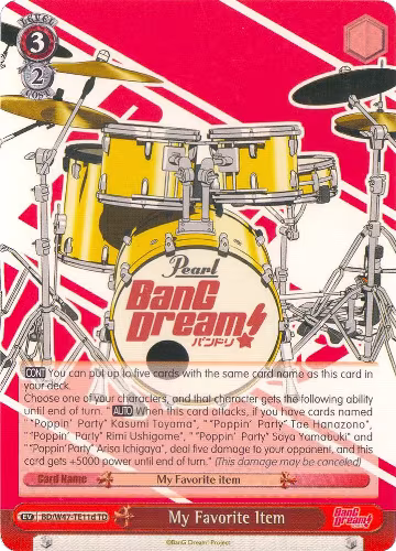 My Favorite Item (D) (BD/W47-TE11d TD), BanG Dream! — Weiß Schwarz card price