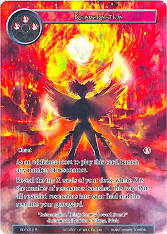 Reincarnation (Full Art) (RDE-012), Return of the Dragon Emperor — Force of Will card price