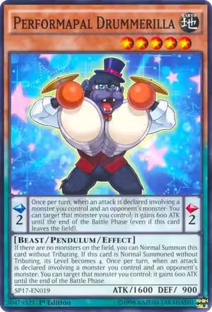 Performapal Drummerilla (SP17-EN019), Star Pack - Battle Royal — Yu-Gi-Oh! card price