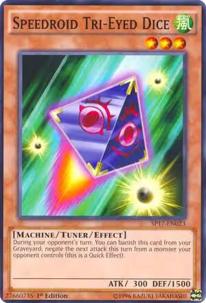Speedroid Tri-Eyed Dice (SP17-EN023), Star Pack - Battle Royal — Yu-Gi-Oh! card price