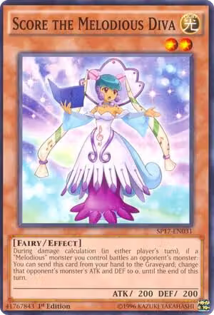 Score the Melodious Diva (SP17-EN031), Star Pack - Battle Royal — Yu-Gi-Oh! card price