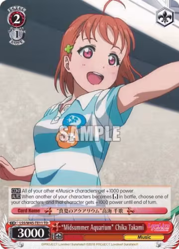 Midsummer Aquarium" Chika Takami (LSS/W45-TE11 TD), Love Live! Sunshine!! — Weiß Schwarz card price