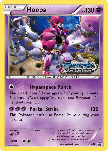 Hoopa (XY Steam Siege Prerelease) (XY147), XY Promos — Pokémon card price