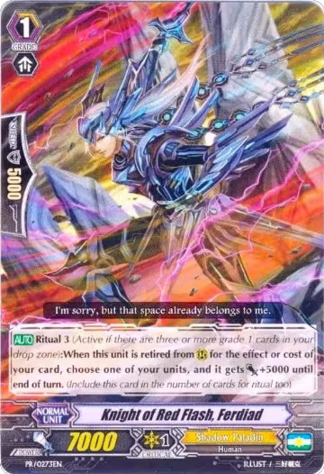 Knight of Red Flash, Ferdiad (PR/0273EN), Promo Cards — Vanguard card price