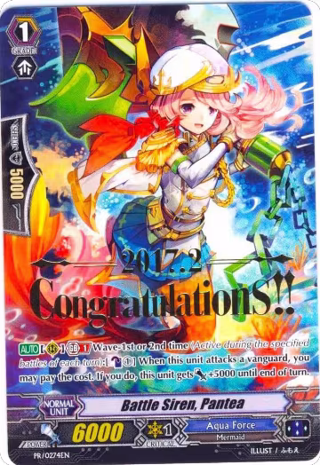 Battle Siren, Pantea (Hot Stamped) (PR/0274EN), Promo Cards — Vanguard card price