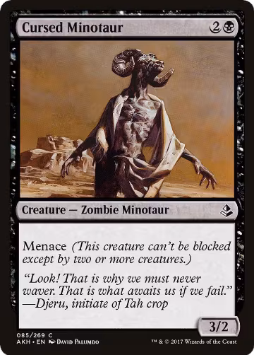 Cursed Minotaur (85), Amonkhet — Magic card price
