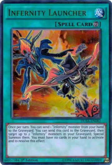 Infernity Launcher (DUSA-EN082), Duelist Saga — Yu-Gi-Oh! card price