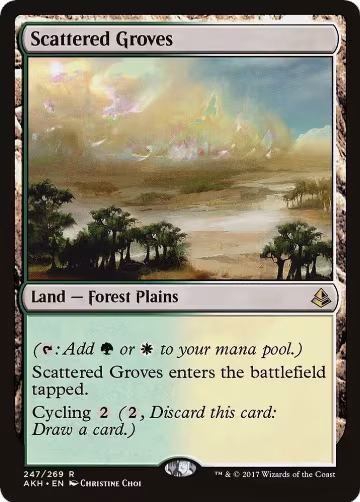 Scattered Groves (247), Amonkhet — Magic card price