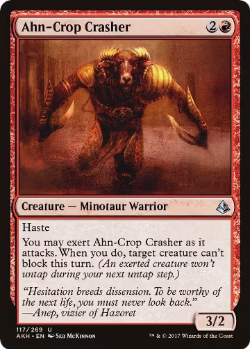 Ahn-Crop Crasher (117), Amonkhet — Magic card price