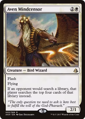 Aven Mindcensor (5), Amonkhet — Magic card price