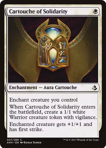 Cartouche of Solidarity (7), Amonkhet — Magic card price