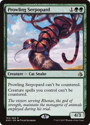 Prowling Serpopard (180), Amonkhet — Magic card price