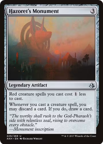 Hazoret's Monument (229), Amonkhet — Magic card price