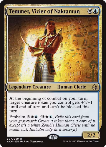 Temmet, Vizier of Naktamun (207), Amonkhet — Magic card price