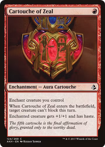 Cartouche of Zeal (124), Amonkhet — Magic card price
