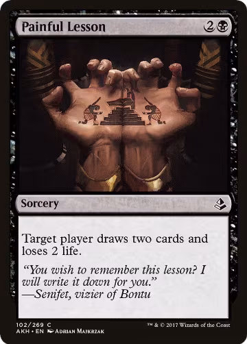 Painful Lesson (102), Amonkhet — Magic card price