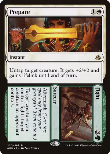 Prepare // Fight (220), Amonkhet — Magic card price