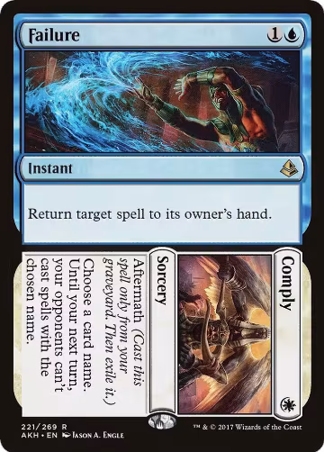 Failure // Comply (221), Amonkhet — Magic card price